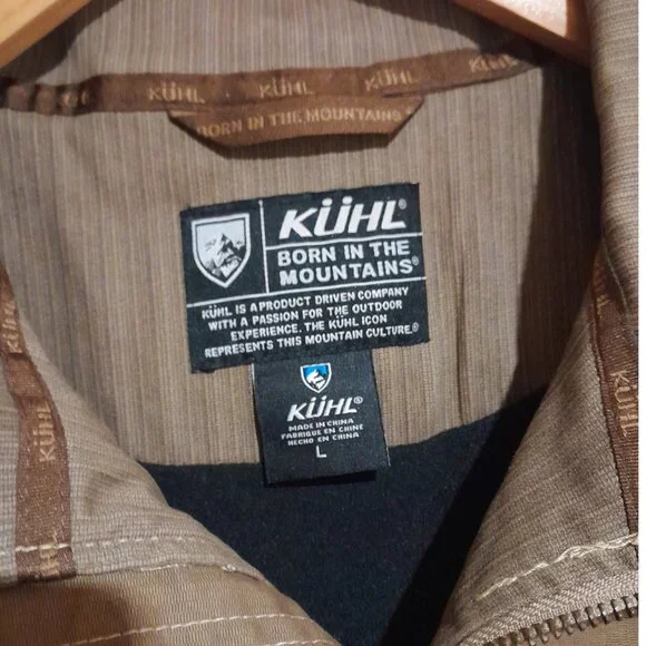 KUHL Burr Canvas Jacket Patina Dye Men's Style 1052 Dark Khaki - Picture 3 of 9